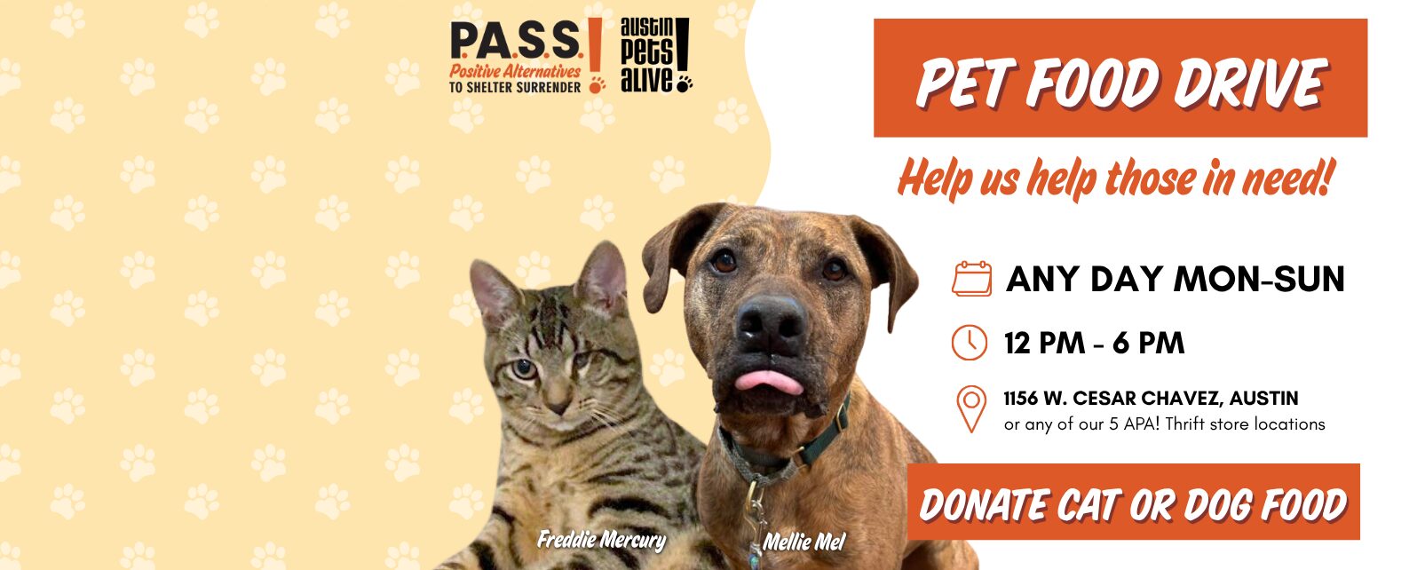 PASS Food Drive Home page Banner 2