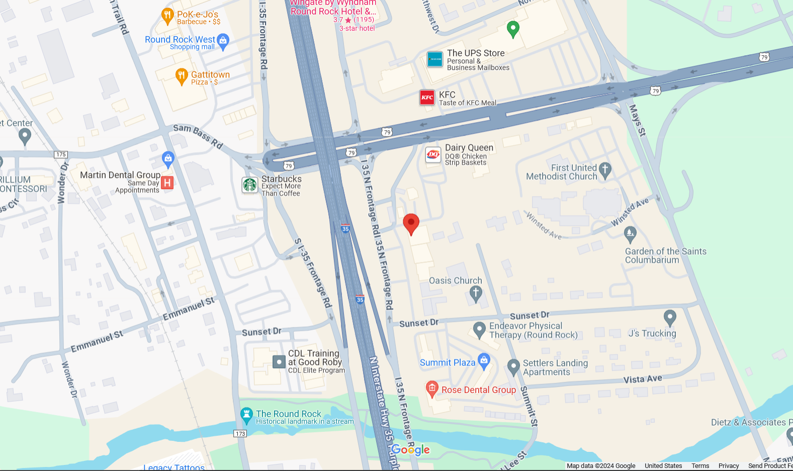 Round Rock Map